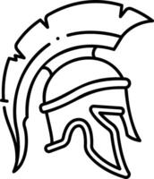 Spartan helmet coloring pages vector