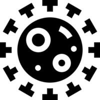 A black and white logo with a circle and a cross vector
