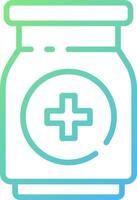 A jar with a cross on it vector