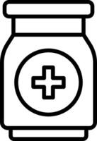A jar with a cross on it and a white background vector