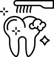 A toothbrush and toothpaste icon on a white background vector
