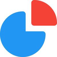 The logo for a website that shows a pie chart vector