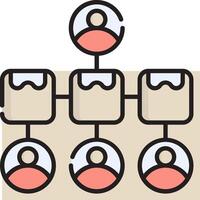 An icon of people in a network vector