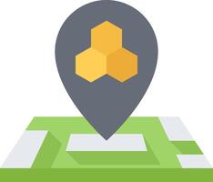 Map pin icon for location vector
