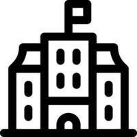 A black and white image of a building vector