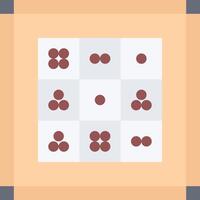 A square with four circles on it vector