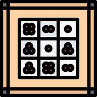 A square with four black and white dots vector