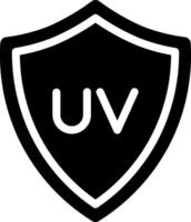 The uv logo is shown in a shield shape vector