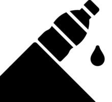 A bottle of water with a drop of water on it vector