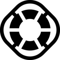 A black and white logo of a circular shape vector