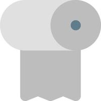 A gray and blue toilet roll icon vector