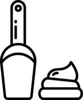 A black and white image of a toilet brush and a toilet brush vector