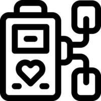 A black and white image of a heart and a phone vector