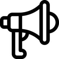 A megaphone icon on a white background vector