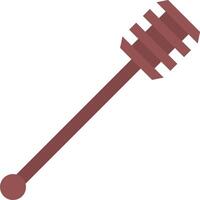 A wooden stick with a handle on it vector