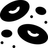A black and white image of two donuts vector