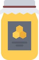 A jar of honey with a lid on it vector