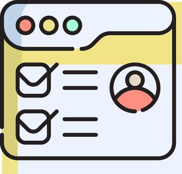 A user interface with a checkbox and a person vector