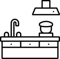 Kitchen sink icon vector