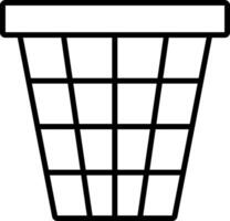 Trash can icon on a white background vector