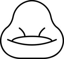 A cartoon character sitting on a chair vector