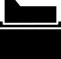A black and white image of a file cabinet vector