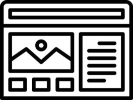 A black and white icon of a computer screen vector