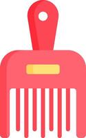 A comb icon on a white background vector