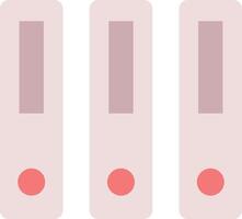 Three files with red dots on them vector