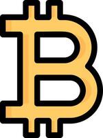 Bitcoin icon illustration vector
