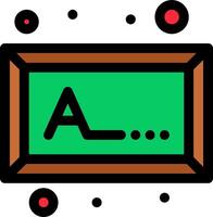 A blackboard with the letter a in it vector