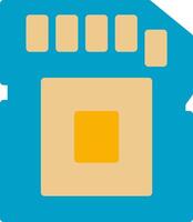 A small square with a yellow square in the middle vector