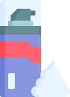 A spray can with a cloud in the background vector