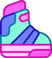 A pair of colorful shoes on a white background vector