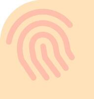 A finger print icon on a white background vector