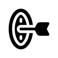 target icon. glyph icon for your website, mobile, presentation, and logo design. vector