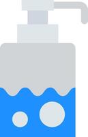 A soap dispenser with water and bubbles vector
