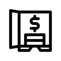 safebox icon. line icon for your website, mobile, presentation, and logo design. vector