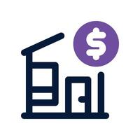 real estate icon. dual tone icon for your website, mobile, presentation, and logo design. vector
