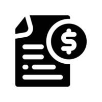 contract icon. glyph icon for your website, mobile, presentation, and logo design. vector