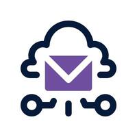 mail icon. dual tone icon for your website, mobile, presentation, and logo design. vector