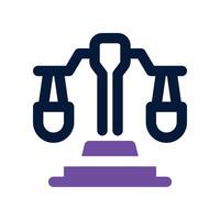 scale icon. dual tone icon for your website, mobile, presentation, and logo design. vector