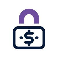 padlock icon. dual tone icon for your website, mobile, presentation, and logo design. vector