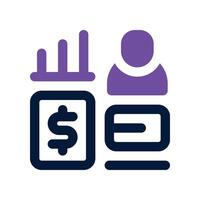 profile icon. dual tone icon for your website, mobile, presentation, and logo design. vector