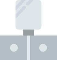 A white square with a square on top vector