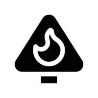 flammable icon. glyph icon for your website, mobile, presentation, and logo design. vector