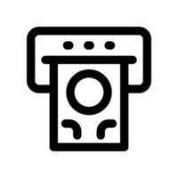atm icon. line icon for your website, mobile, presentation, and logo design. vector