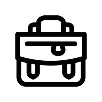 briefcase icon. line icon for your website, mobile, presentation, and logo design. vector