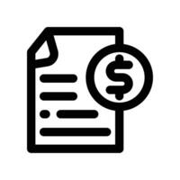 contract icon. line icon for your website, mobile, presentation, and logo design. vector