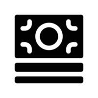 money icon. glyph icon for your website, mobile, presentation, and logo design. vector